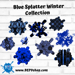 Blue Splatter Winter Collection