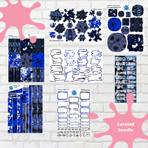 Blue Splatter Winter Collection