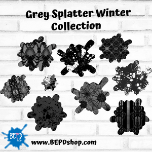 Grey Splatter Winter Collection
