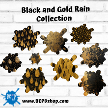 Load image into Gallery viewer, Black and Gold Rain Collection
