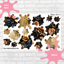 Load image into Gallery viewer, Black and Gold Roses Collection
