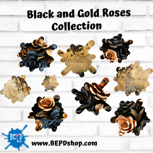 Black and Gold Roses Collection