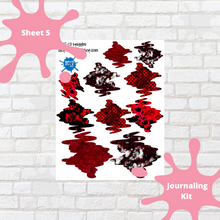 Load image into Gallery viewer, Ghosted Black and Red Collection

