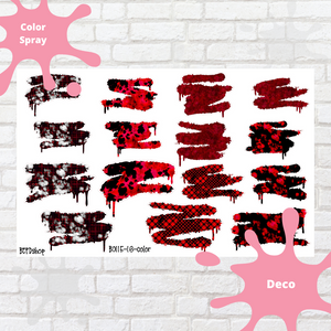 Ghosted Black and Red Collection