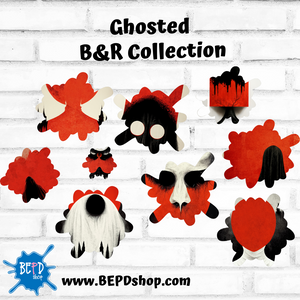 Ghosted Black and Red Collection