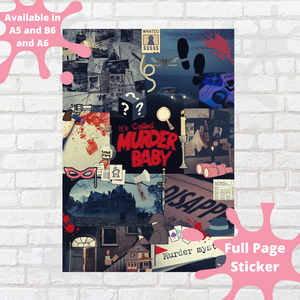 True Crime Collage Part 2 Full Page Sticker Sheet