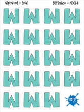 Load image into Gallery viewer, TEAL Alphabet Letters for All Planners
