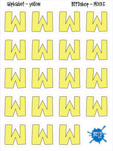 Load image into Gallery viewer, YELLOW Alphabet Letters for All Planners
