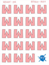 Load image into Gallery viewer, Pink Alphabet Letters for All Planners
