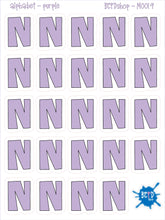 Load image into Gallery viewer, PURPLE Alphabet Letters for All Planners
