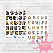 Load image into Gallery viewer, True Crime Letters Stickers
