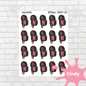 Netflix Mollie, Cindy, and Lily Character Stickers