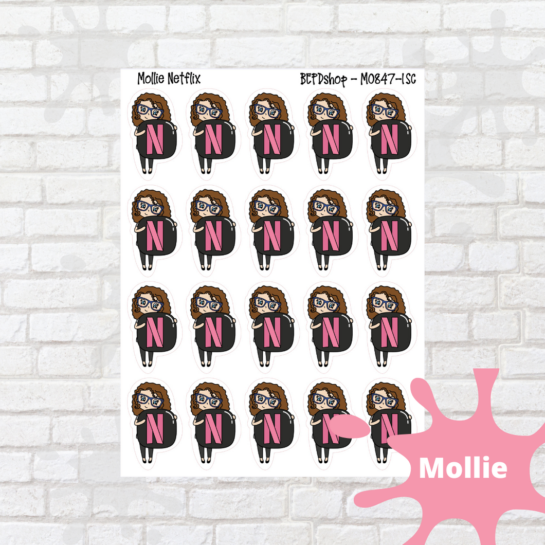 Netflix Mollie, Cindy, and Lily Character Stickers