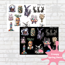 Load image into Gallery viewer, Creepy Spring Icons Deco Stickers
