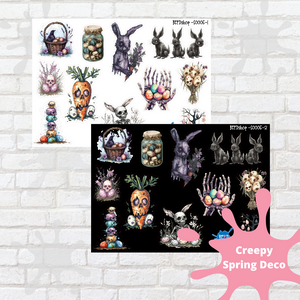 Creepy Spring Icons Deco Stickers