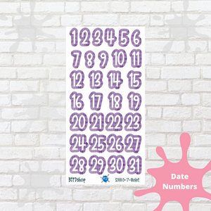 Harlequin Date Numbers for All Planners
