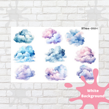 Load image into Gallery viewer, Watercolor Clouds Deco Stickers
