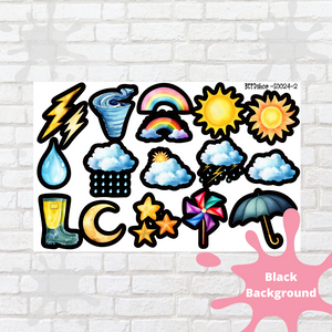 Weather Icons Deco Stickers