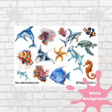 Load image into Gallery viewer, Sea Life Deco Stickers
