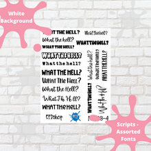 Load image into Gallery viewer, January Assorted Font Script Stickers
