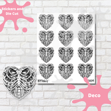 Load image into Gallery viewer, Rib Love Journaling Deco Stickers and Die Cut Sticker
