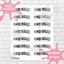 Load image into Gallery viewer, Watching Scribble Script Stickers
