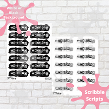 Load image into Gallery viewer, Watching Scribble Script Stickers
