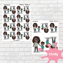 Load image into Gallery viewer, With Child 2 Mollie, Cindy, and Lily Character Stickers
