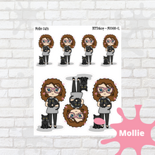 Load image into Gallery viewer, Cats Mollie, Cindy, and Lily Character Stickers
