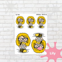 Load image into Gallery viewer, Taco Mollie, Cindy, and Lily Character Stickers

