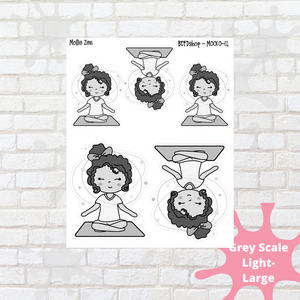 Meditation Mollie, Cindy, and Lily Character Stickers