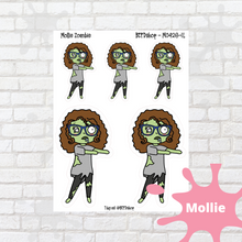 Load image into Gallery viewer, Zombie Mollie, Cindy, and Lily Character Stickers
