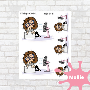 Hot AF Mollie, Cindy, and Lily Character Stickers