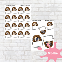 Load image into Gallery viewer, Here&#39;s Your Sign Mollie, Cindy, and Lily Character Stickers
