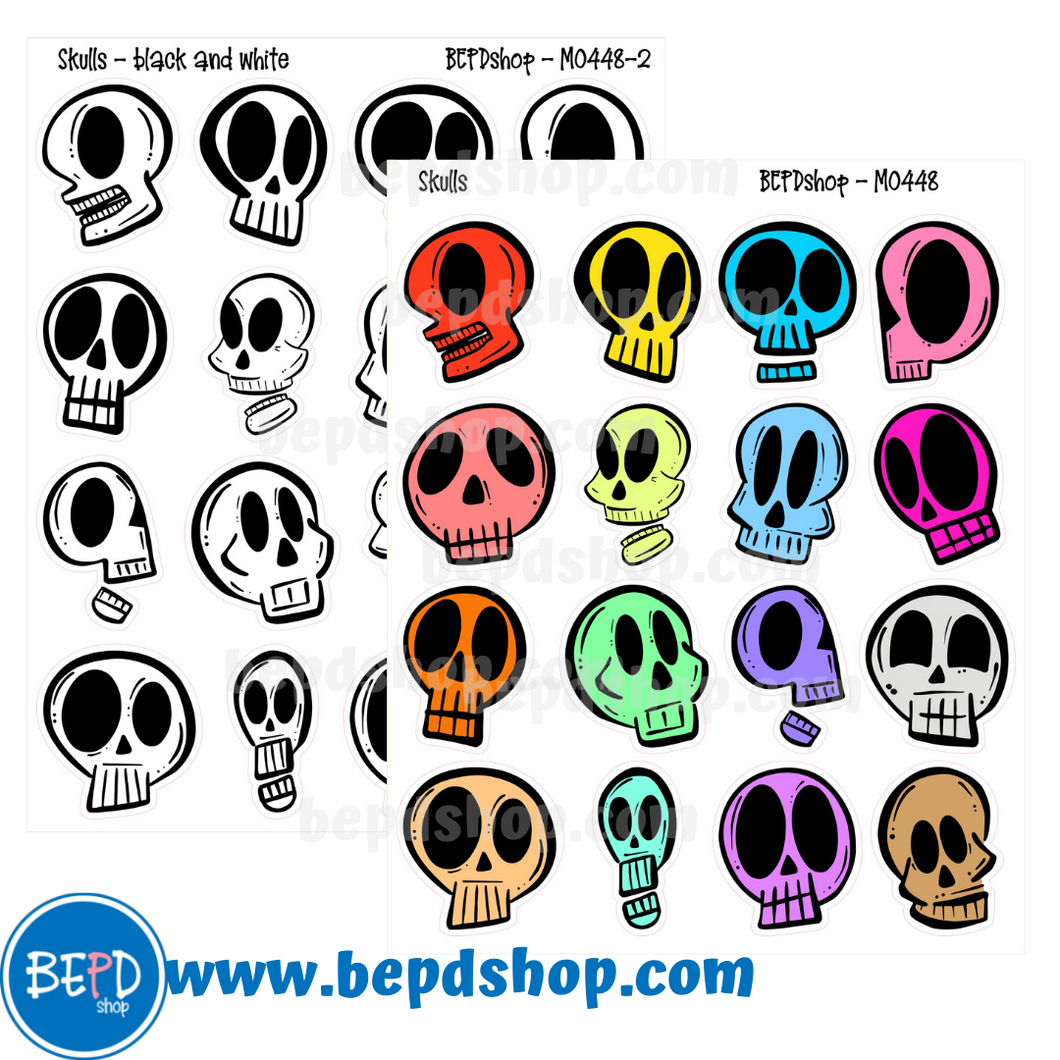 Spooky Skull Deco Stickers – BEPDshop