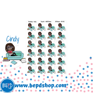 Reading Mollie, Lily, and Cindy Character Stickers