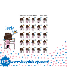 Load image into Gallery viewer, Online Shopping Mollie, Lily and Cindy Character Stickers
