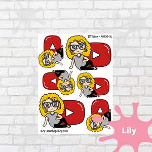 Youtube Mollie, Cindy, and Lily Character Stickers