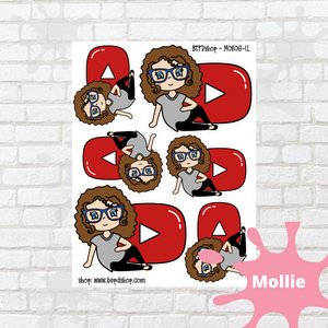 Youtube Mollie, Cindy, and Lily Character Stickers