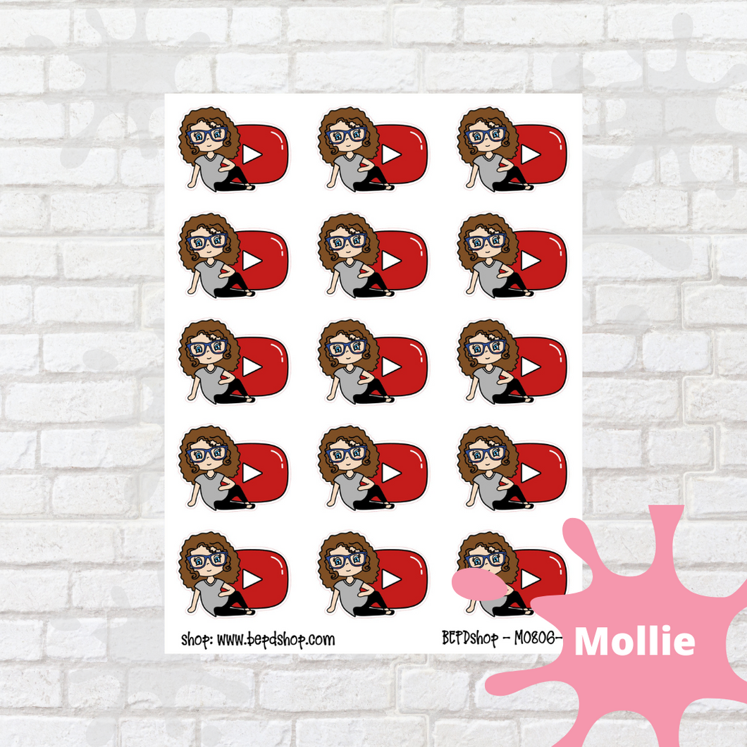 Youtube Mollie, Cindy, and Lily Character Stickers