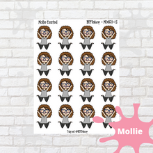 Load image into Gallery viewer, Excited Mollie, Cindy, and Lily Character Stickers
