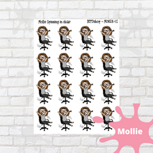 Load image into Gallery viewer, Chair Twirling Mollie, Cindy, and Lily Character Stickers
