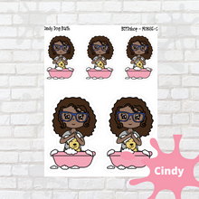 Load image into Gallery viewer, Dog Bath Mollie, Cindy, and Lily Character Stickers
