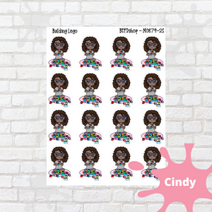 Brick Builder Mollie, Cindy, and Lily Character Stickers