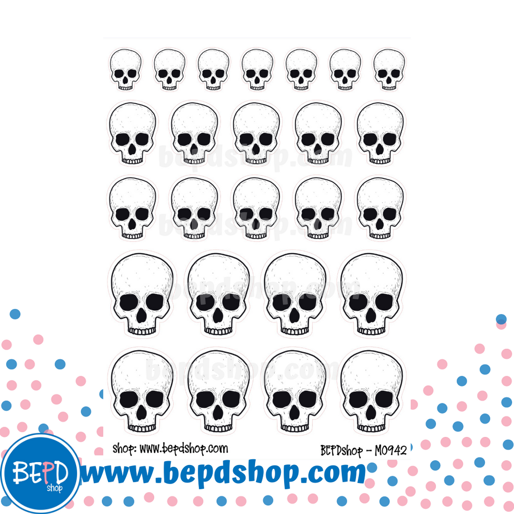 Skulls True Crime Icon Stickers