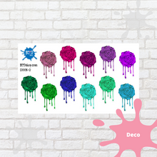 Load image into Gallery viewer, Cool Drippy AF Roses Deco Stickers
