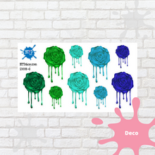 Load image into Gallery viewer, Cool Drippy AF Roses Deco Stickers
