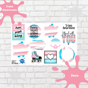 Trans Awareness Journaling Deco Stickers