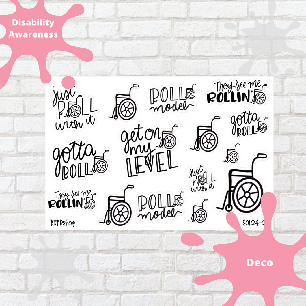 Disability Awareness Journaling Deco Stickers